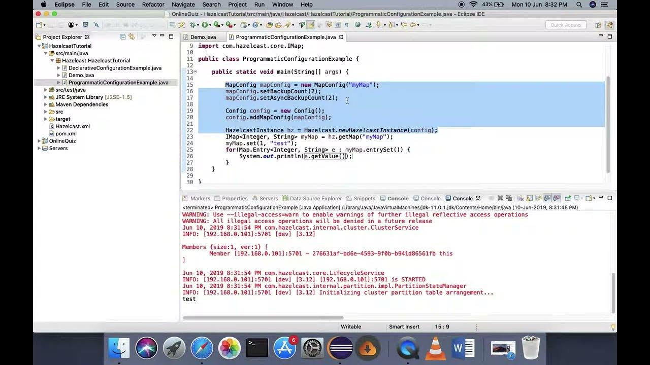 Hazelcast Tutorial: Programmatic Configuration - YouTube