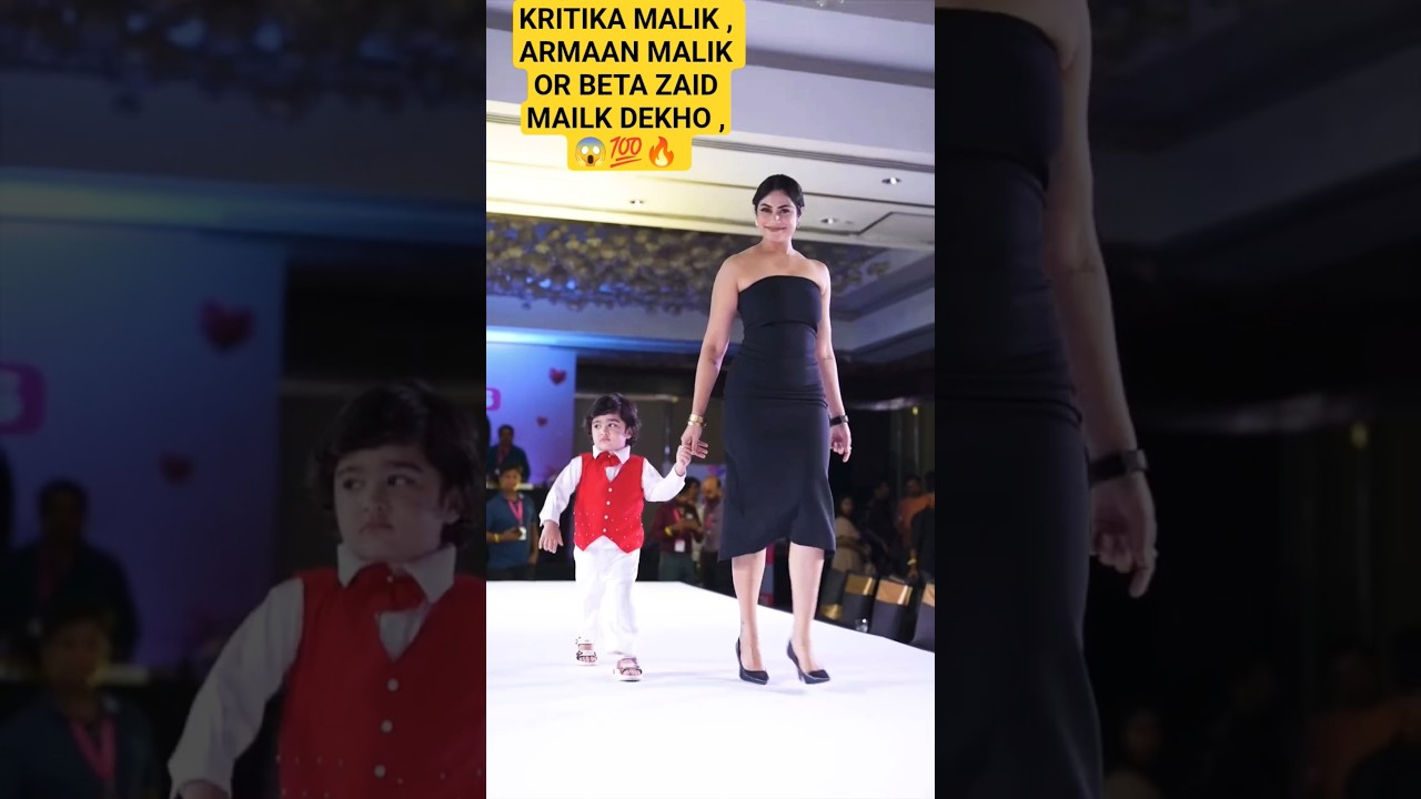 Kritika Malik & Armaan Malik doing ramp walk at a fashion show in Delhi 