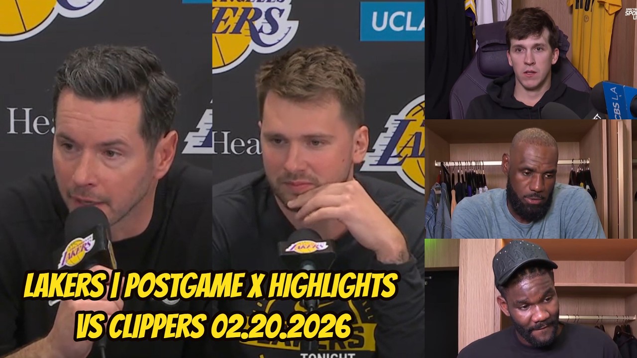 Lakers vs Clippers | Postgame Interviews x Highlights: February 20, 2026
