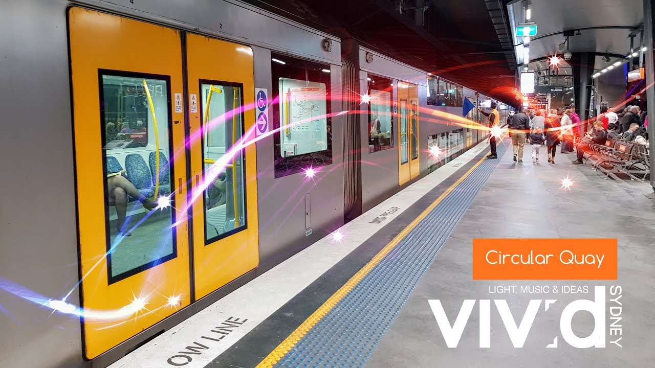 Sydney Trains Vlog 1463: Circular Quay Trains Vivid 2018