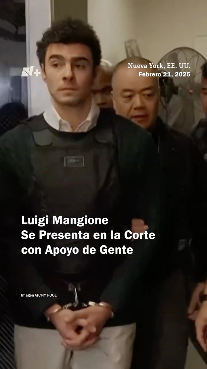 Luigi Mangione se presenta en la corte con apoyo de gente - N+ #shorts