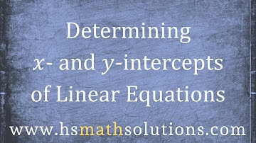 Finding Intercepts of Linear Equations (with Examples)