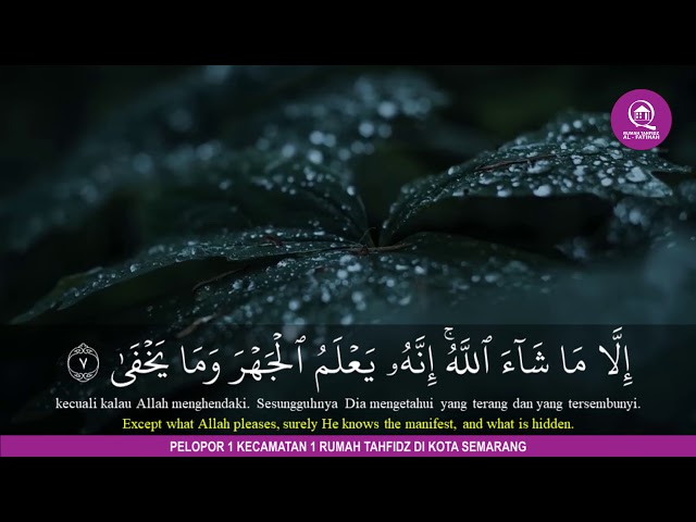 Surah Al-'Ala Ahmad Saud - Rumah Tahfidz Al Fatihah - class=