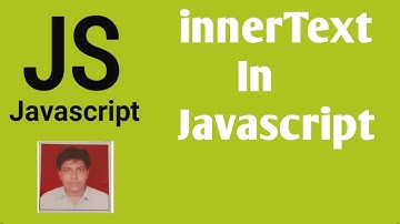 innerText In Javascript