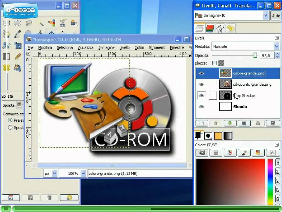 Gimp Videotutorial Italiano Parte 17 - Gestire i livelli - YouTube