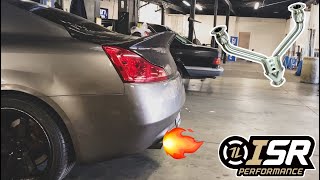 G37 Gets ISR Y pipe!!!🔥🥵