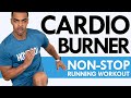 60 Minute FAT BURNING Standing CARDIO Workout at Home | Non-Stop Indoor Running Workout (7500 STEPS)