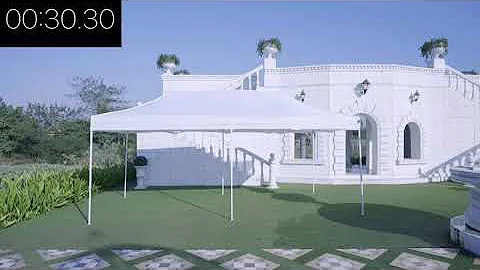 Adapt Affairs Gazebo Canopy  tent 10 x 20  installation in Less that 30 seconds