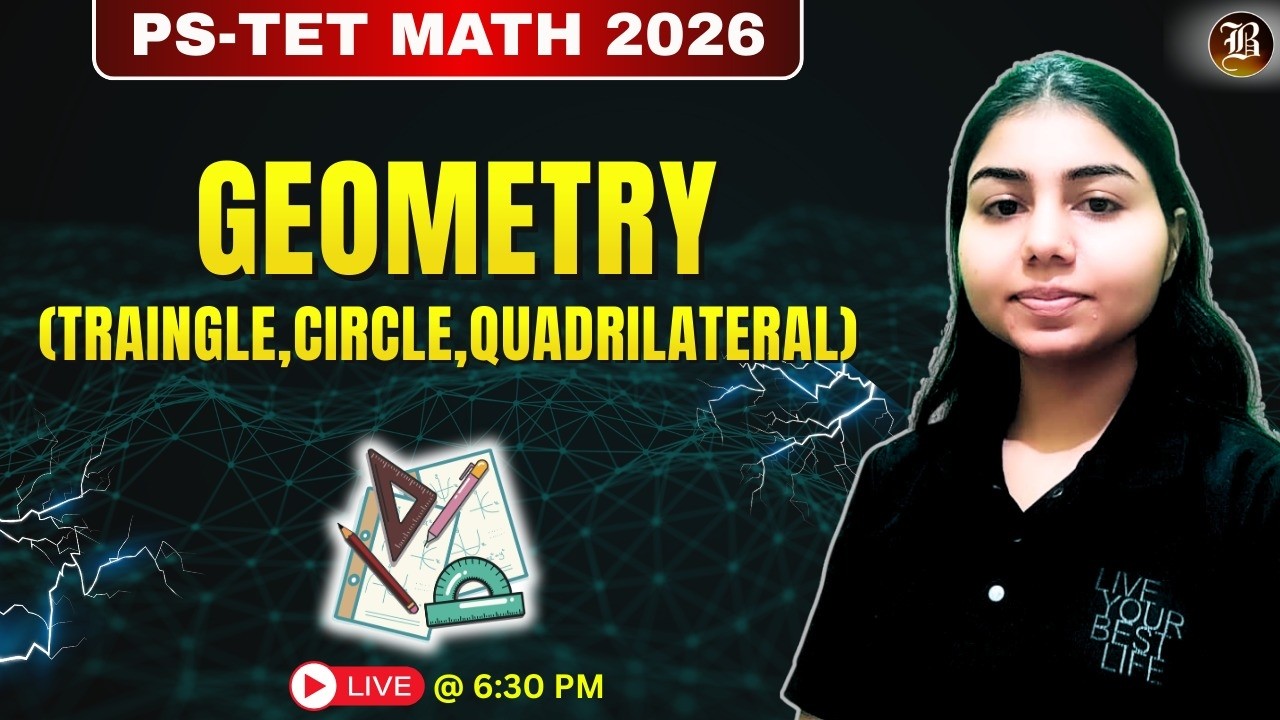 PSTET Maths 2026 | Geometry Introduction Part - 2 | FREE Live Class Paper-2