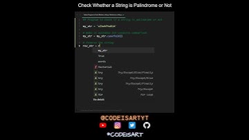 Check Whether a String is Palindrome or Not in Python | Python Examples | Python Coding Tutorial