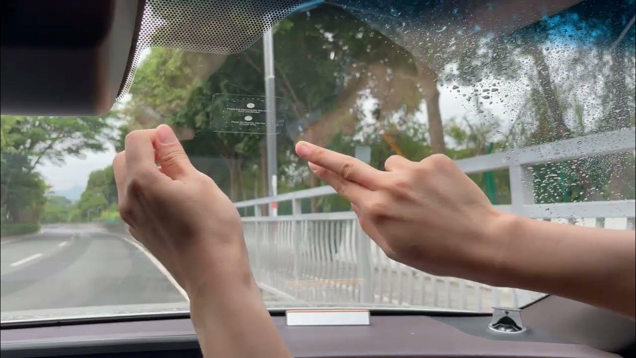 Step1 Install the front camera insde your car Arifayz Q4 Dual Dash