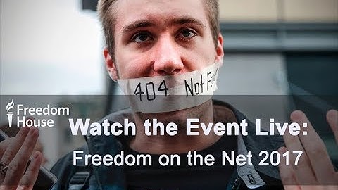 Watch Live: Freedom on the Net 2017 Launch Discussion