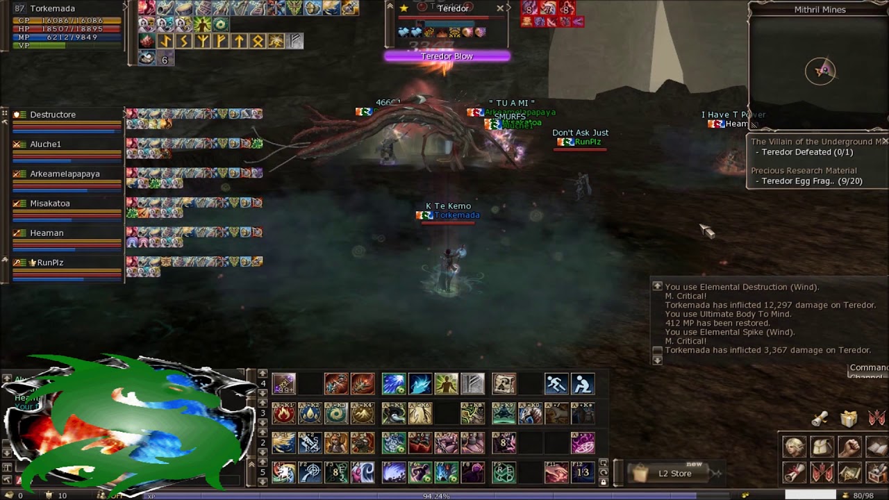 Raid Boss: Teredor - Update Ertheia