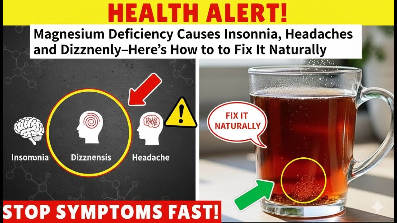 Magnesium Deficiency Causes Insomnia, Headaches, and Dizziness—Here’s How to Fix It Naturally