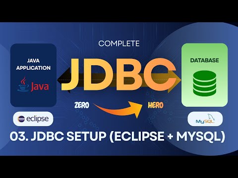 03 JDBC Setup using Eclipse and MySQL | Java Database Connectivity (JDBC)