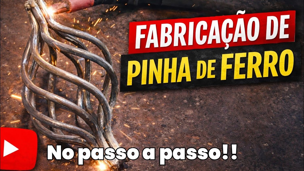 COMO FAZER PINHA DE FERRO 🔥GUARDA CORPO ESTILO COLONIAL  Parte 2 #serralheriaartistica