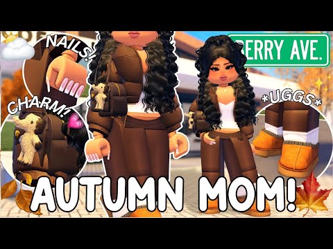 Realistic AUTUMN MOM OUTFIT TUTORIAL & CODES For Berry Avenue!