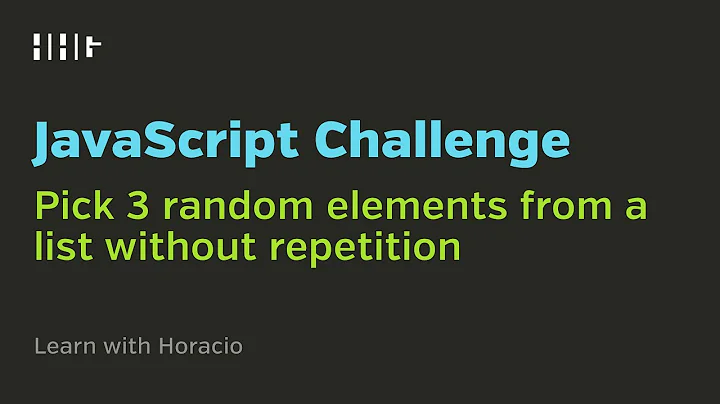 Pick 3 random elements from a list without repeating them using JavaScript