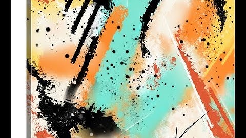 How to make abstract digital art / Easy Krita Digital Painting