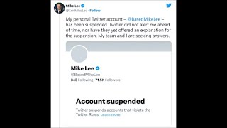 Elon Musk Suspends Utah Mormon Senator Mike Lee's Twitter Account for Seditious Conspiracy!!!