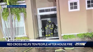 Fire at home on Northwest Dover Court in Port St. Lucie displaces people