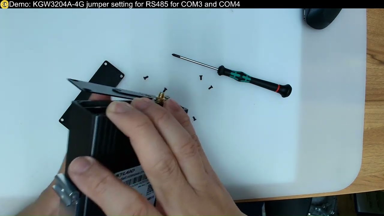 Demo : KGW3204A-4G jumper setting for RS485 for COM3 and COM4