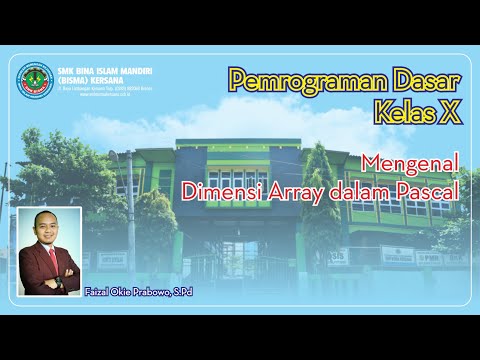 Pemrograman Dasar Pascal || Array 1 dan 2 Dimensi dalam Pascal