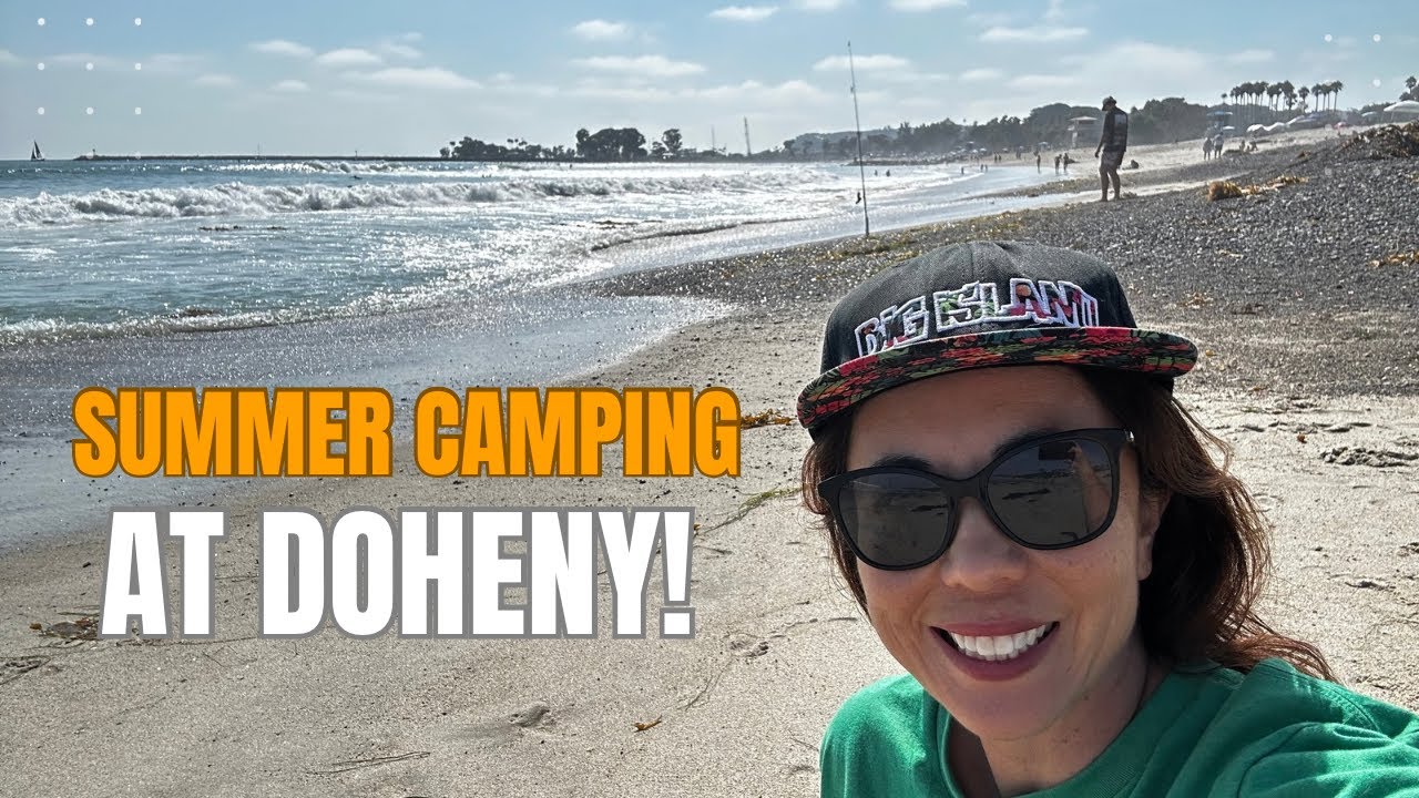 Hard-to-Get Reservation! Camping at Doheny State Beach | Solo Female Minivan Camping with Dog