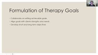 Conducting a Therapy Session