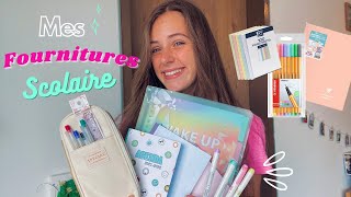 Mes FOURNITURES SCOLAIRES 2021-2022 + mon organisation !