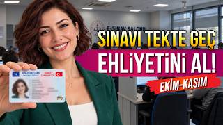 SINAVI TEKTE GEÇ, EHLİYETİNİ AL! ✅ EKİM VE KASIM EHLİYET SORULARI - ÇÖZÜMLERİ! 📝
