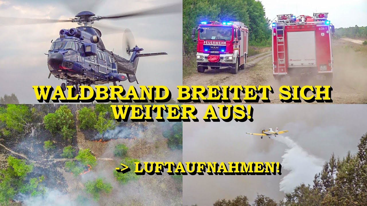 [WALDBRAND DEHNT SICH AUS] 656 HEKTAR IN FLAMMEN | FLUGZEUGE + HUBSCHRAUBER | FEUERWEHR | JÜTERBOG