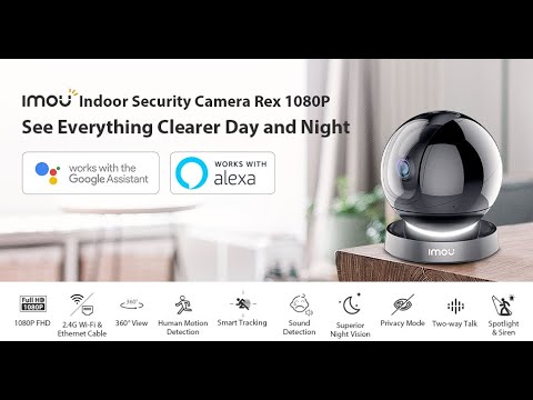 Smart Security Camera Indoor 1080p with 360 Degree View - YouTube