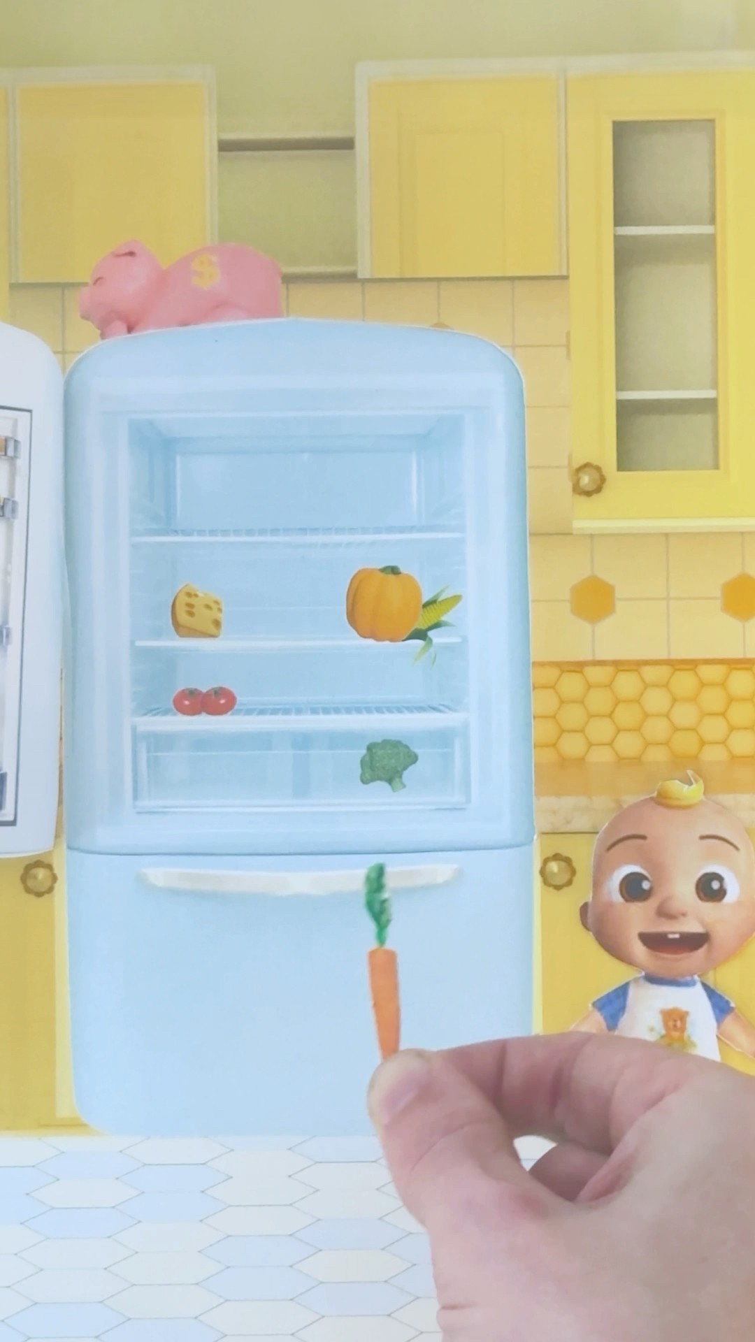 Yummy Fruits and Veggies! DIY Storybook Crafts! #cocomelon #shorts