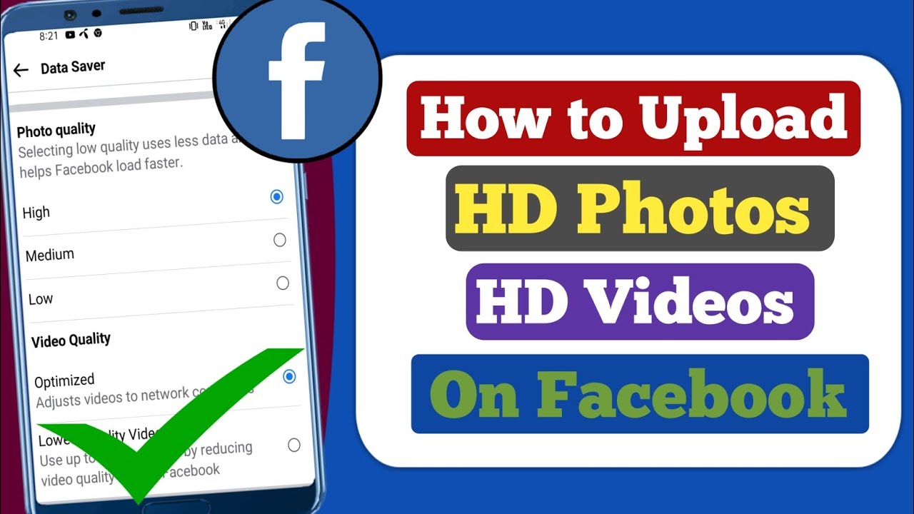 How to Upload HD Photo & Videos on Facebook 2022 Upload High quality