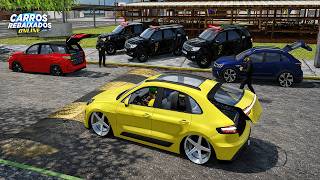 LOWERED CARS ONLINE | I GOT STUCK ON A SPEED BUMP AT THE POLICE CHECKPOINT IN A LOWERED PORSCHE M... screenshot 3