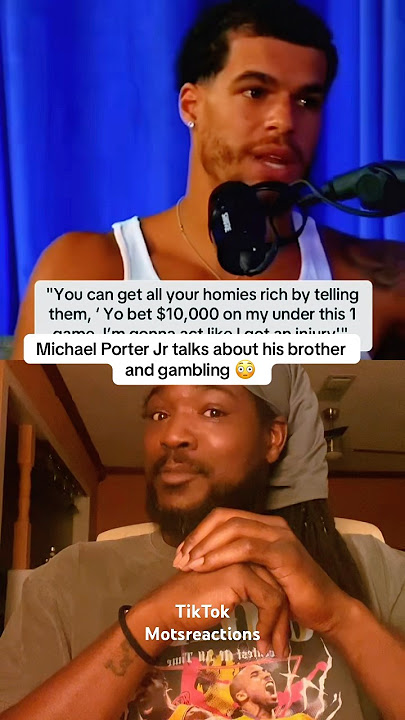 MPJ might know a little bit too much about fixing games 👀 #michaelporterjr #nbatalk #reactions