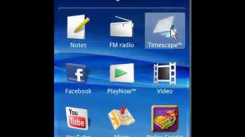 Sony Ericsson Xperia X10 Minipro-Timescape App