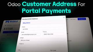 How to Manage Customer Addresses During Portal Payments in Odoo?
