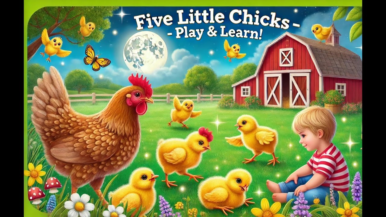 🎶 Five Little Chicks - Play & Learn! Toddlers🎵 - YouTube