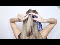 ПРОСТАЯ И КРАСИВАЯ ИДЕЯ ДЛЯ ПРИЧЕСКИ НА ЛЕТО С ПЛАТКОМ | EASY SUMMER SCARF HAIRSTYLE TUTORIAL | DIY