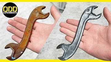 How to Remove Rust with Electricity - Electrolysis Rust Removal - Restoration Tutorial