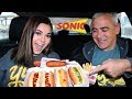 SONIC MUKBANG ($1 HOT DOG DAY!) YUM | Steph Pappas