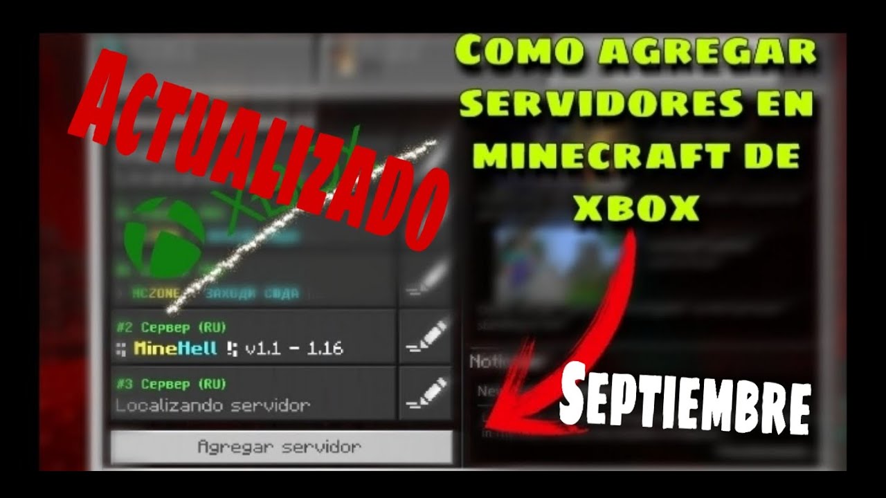 Como agregar Servidores EXTERNOS! EN XBOX ONE PS4 2020 1.16 FÁCIL Y