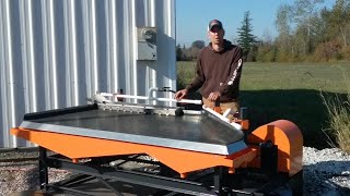 How to set up and operate a shaker table for best density separation