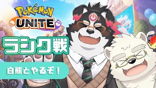 【ポケモンユナイト/コラボ】白熊とランクやるぞー！【Vtuber/牧羊まもる】