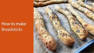 How to make breadsticks : Crispy Bread Sticks : Breadsticks recipe UK : Crispy breadstick recipe