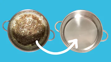 Wie reinigt man einen angebrannten Edelstahltopf?