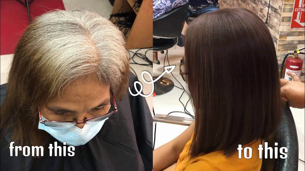 How to cover white hair Perfect Coverage by Jun Pinili YouTube