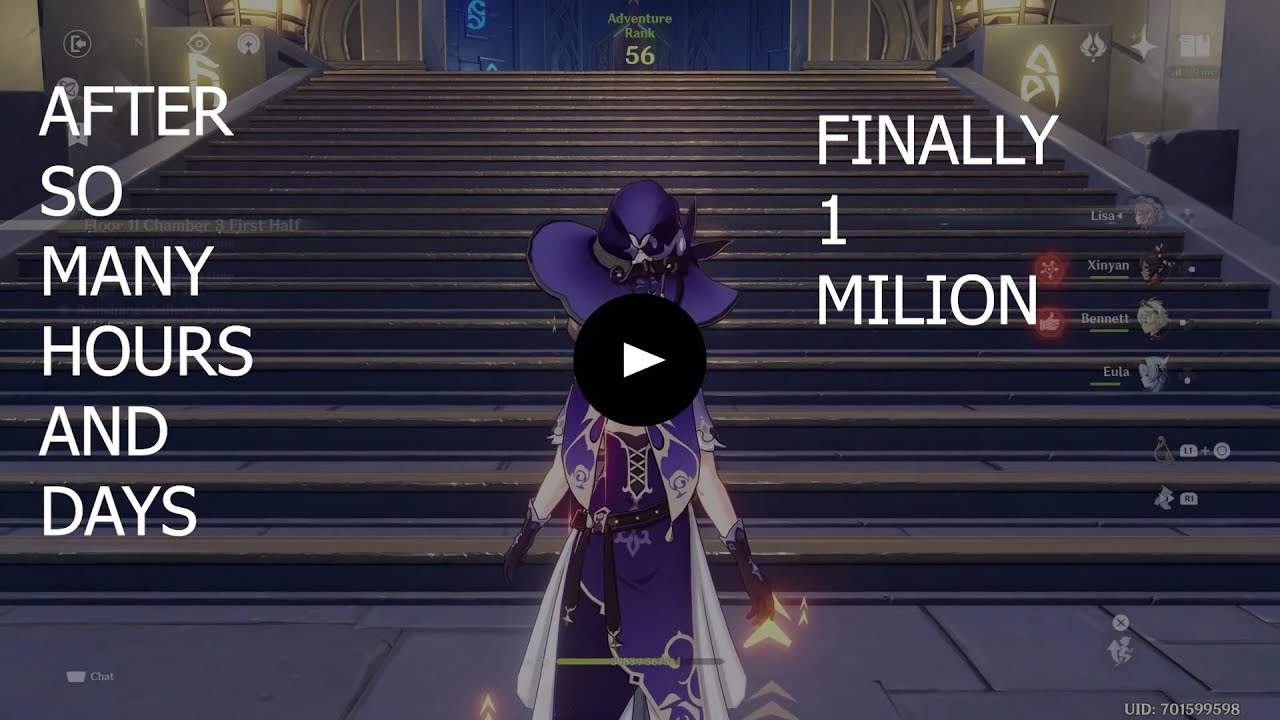 GENSHIN IMPACT EULA HITTING MY FIRST 1.06 MILLION